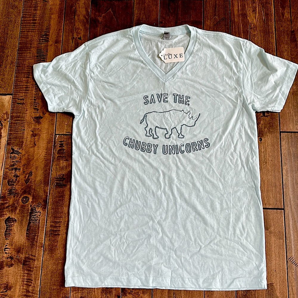 V Neck Graphic Tee